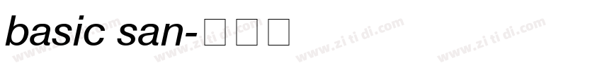 basic san字体转换